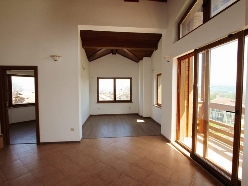 Two-room duplex with mountain views in a new building with no maintenance fees