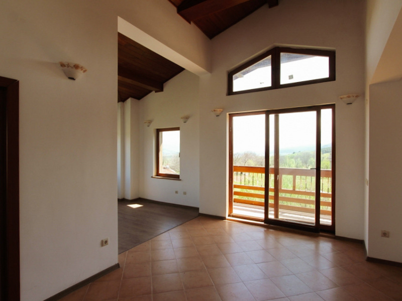 Two-room duplex with mountain views in a new building with no maintenance fees