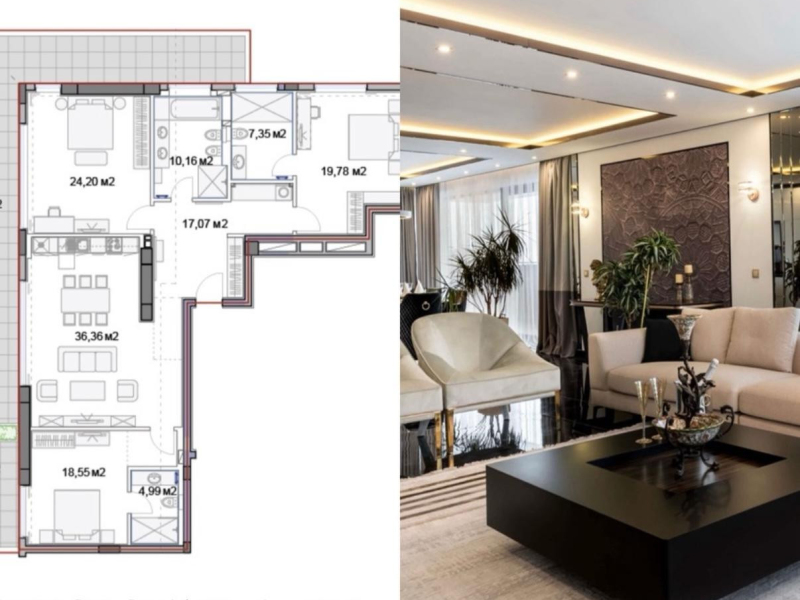 Ultra-premium 4-room residential apartment – ​​Sunny Day Residence