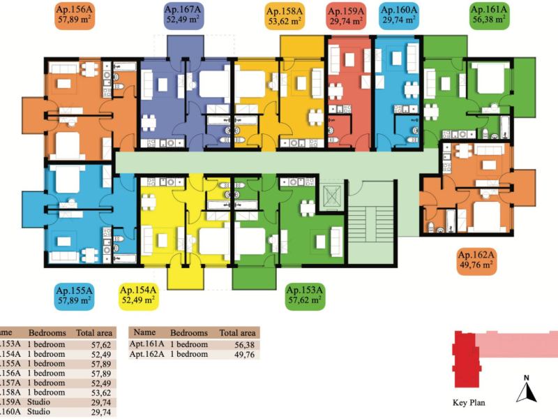 2-room apartment, Sveti Vlas, Emperium project