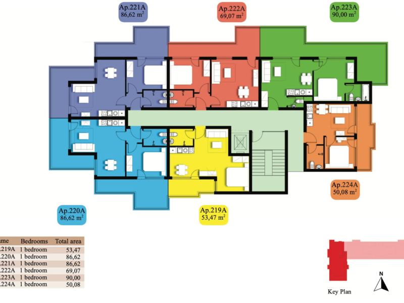 2-room apartment, Sveti Vlas, Emperium project