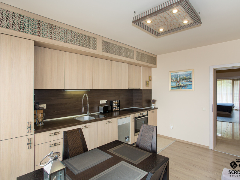 Furnished 2-bedroom apartment with sea and pool view in the luxury complex Argisht Partes