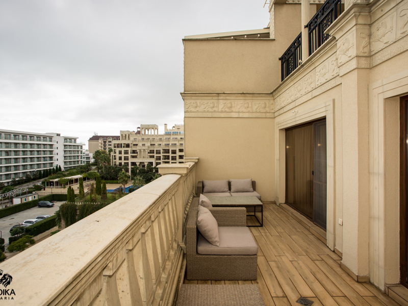 Furnished 2-bedroom apartment with sea and pool view in the luxury complex Argisht Partes
