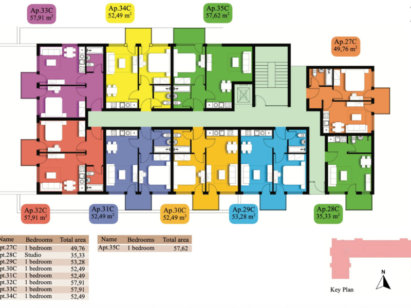 2-room apartment, Sveti Vlas, Emperium project